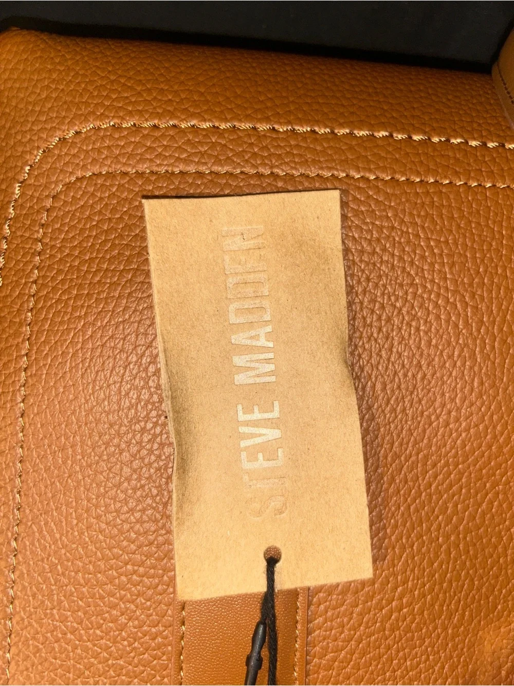 Steve Madden Cognac Pebbled Tote with Matching Wristlet